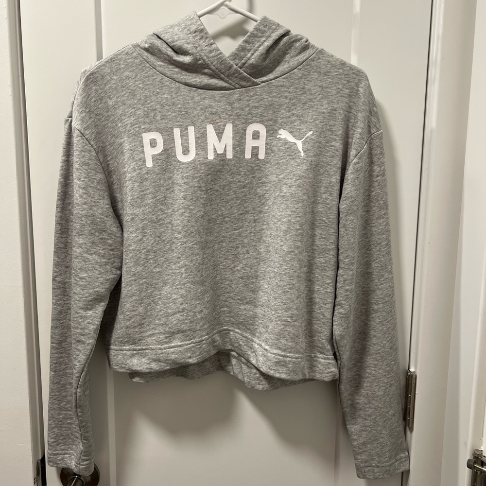 PUMA cropped hoodie size S